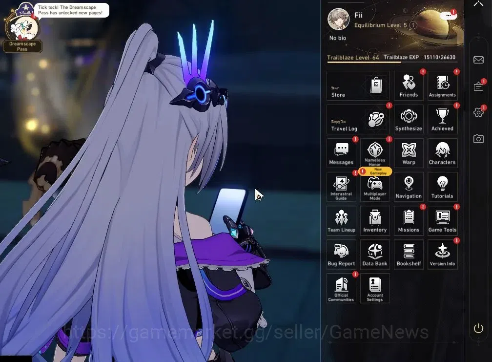 Honkai Star Rail Accounts Asia|TL 64|9 Limited|(Silver Wolf 999,Yao Guang)+S image 1