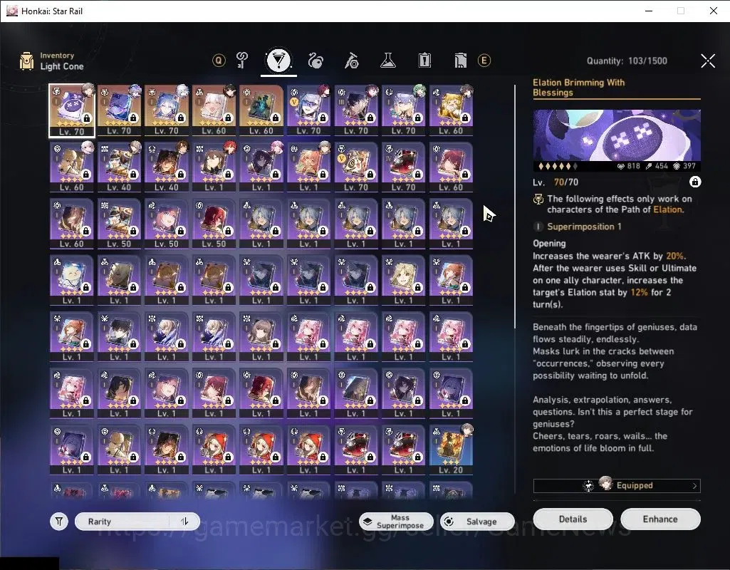 Honkai Star Rail Accounts Asia|TL 64|9 Limited|(Silver Wolf 999,Yao Guang)+S image 5