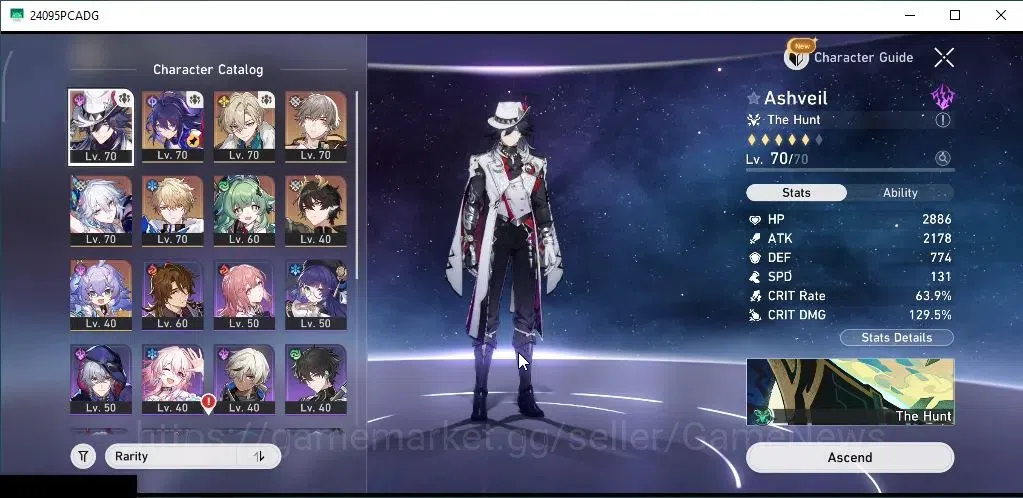 Honkai Star Rail Accounts Asia|TL 54|6 Limited|Ashveil,Yao Guang,Huohuo,Seel image 4