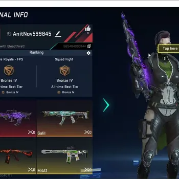 Blood Strike Accounts Starter Asia Starter|1 ETERNAL: QBZ95-Whisper Lv2 |1 AOT Gun| 1 ULTRA Gun |2 LEGEND Guns | 1 LEGENDARY