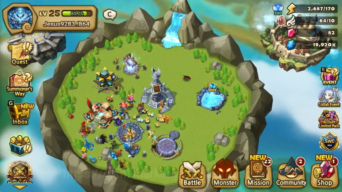 Summoners War: Sky Arena Accounts Starter GLOBAL | NB 5 TESHAR,Starter Gacha 115 12Y+160 11Y Scrool, 3 Legendary All 1