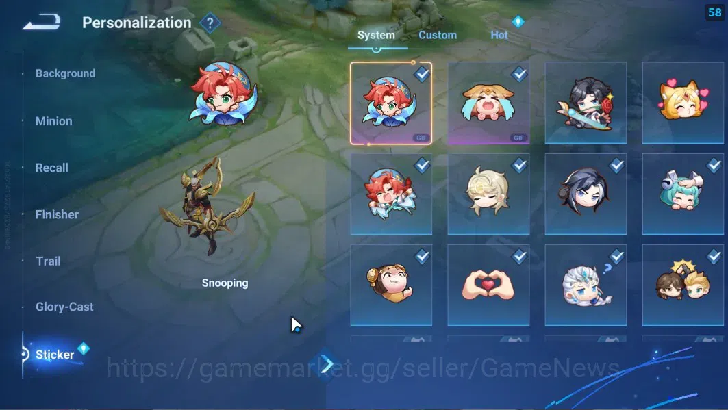 Honor of Kings Accounts Hero 44 Skin 38|2 Legend Lam & Lady Sun,Grandmaste image 13