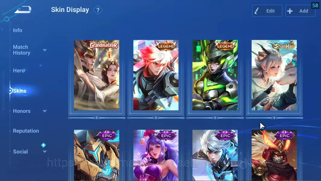Honor of Kings Accounts Hero 44 Skin 38|2 Legend Lam & Lady Sun,Grandmaste image 3