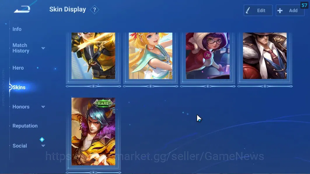 Honor of Kings Accounts Hero 44 Skin 38|2 Legend Lam & Lady Sun,Grandmaste image 6