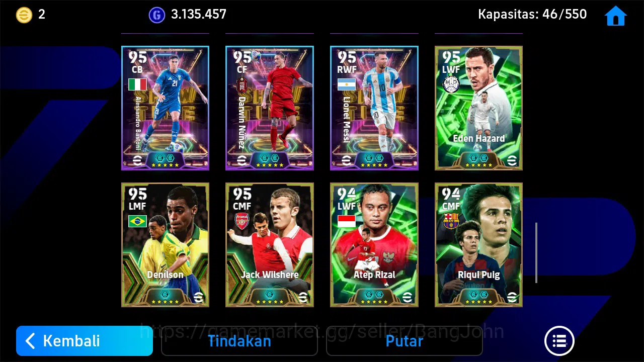 eFootball Accounts Android PWR 3208 | Pele Epic DB, O. Romeny ST, Ney image 10
