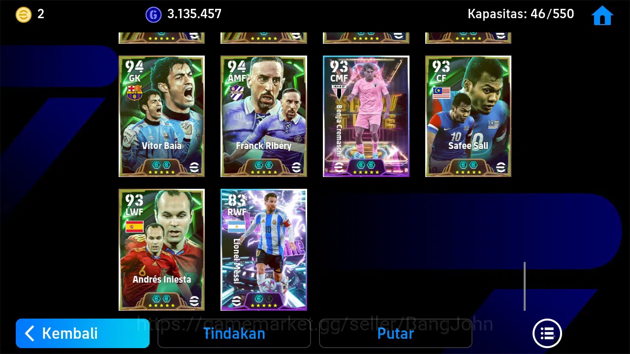 eFootball Accounts Android PWR 3208 | Pele Epic DB, O. Romeny ST, Ney image 11