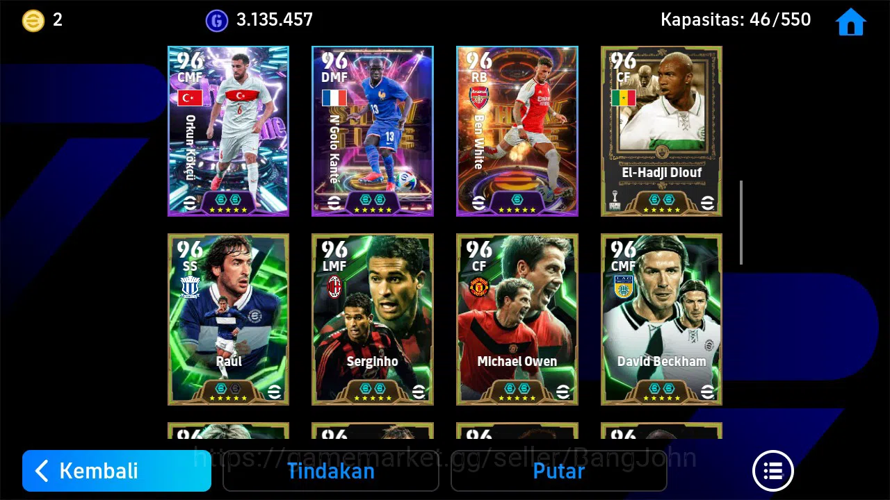 eFootball Accounts Android PWR 3208 | Pele Epic DB, O. Romeny ST, Ney image 8