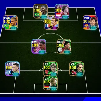 eFootball Legends & Iconic Players Android PWR 3208 | Pele Epic DB, O. Romeny ST, Ney image 1