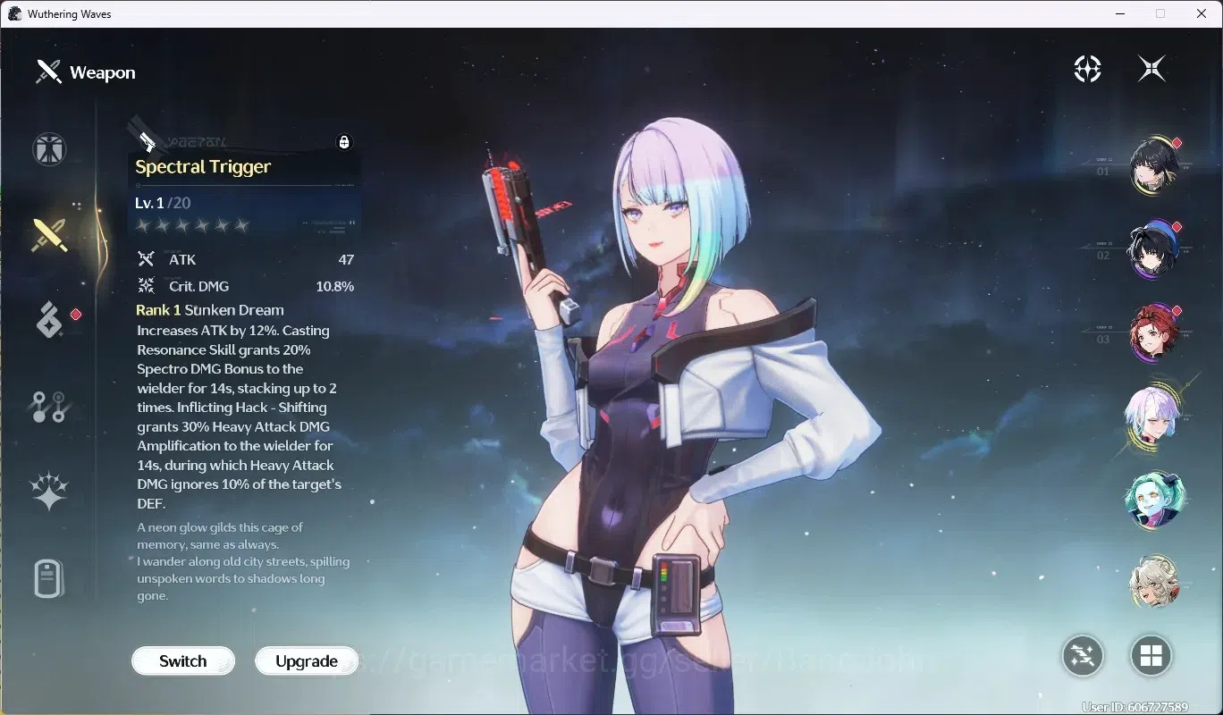 Wuthering Waves Accounts EU|UL 49|1 Char Limited [Lucy RC5 + Sign] & Rebecc image 4