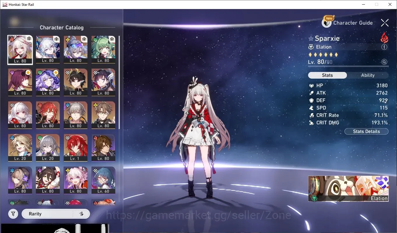 Honkai Star Rail Accounts Others ASIA|TL69|8Limit|Sparxie,YaoGuang,SW999,HuoHuo,Kafka Etc|MC Male|Detail Cek 1