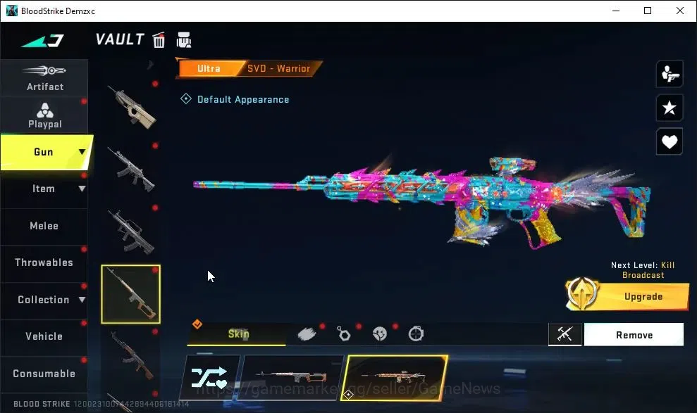 Blood Strike Accounts ASIA|2 ETERNAL[M4A1-Blight Lv3,DEagle]|Collab TokR image 12