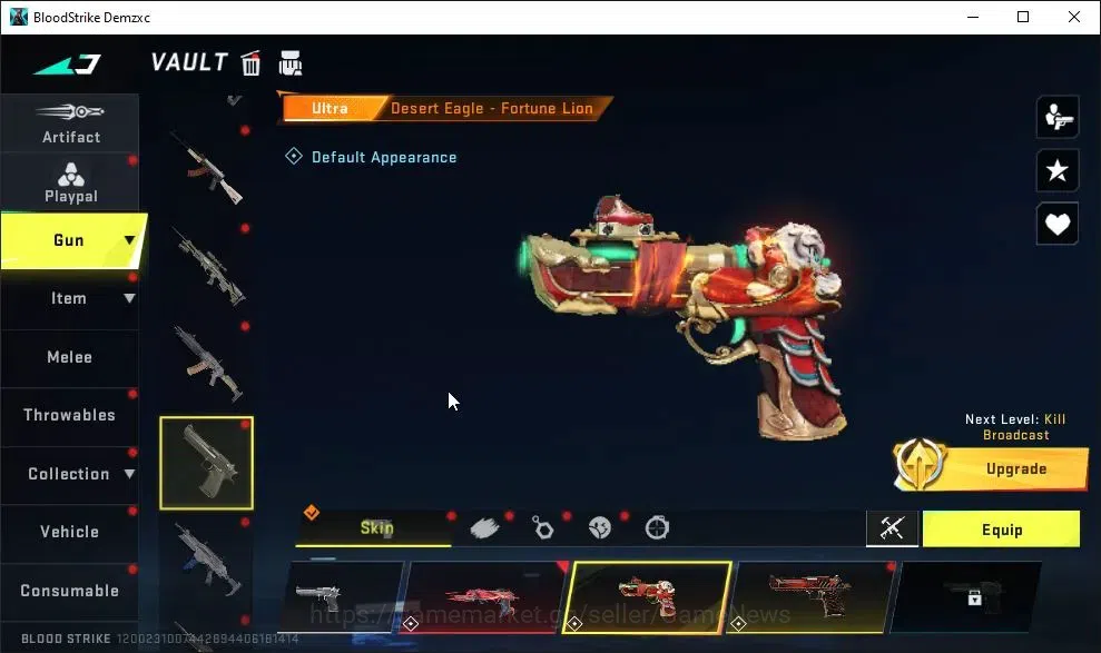 Blood Strike Accounts ASIA|2 ETERNAL[M4A1-Blight Lv3,DEagle]|Collab TokR image 16