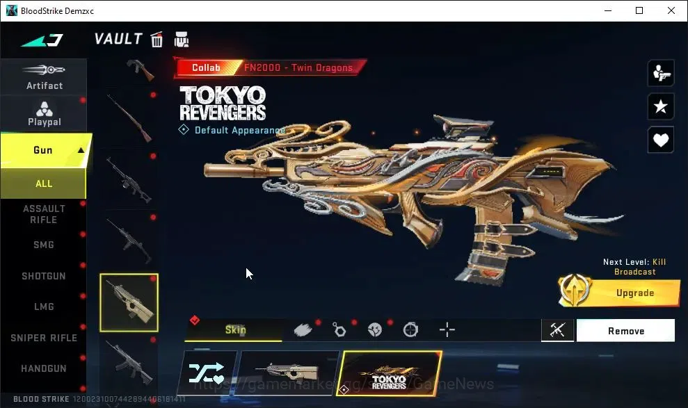 Blood Strike Accounts ASIA|2 ETERNAL[M4A1-Blight Lv3,DEagle]|Collab TokR image 7