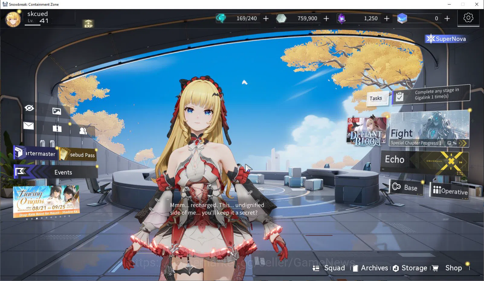 Snowbreak: Containment Zone Accounts SEA|Lv 41|12SSR (CrimsonMoon+Sign,Phatasia,Bluebol image 1