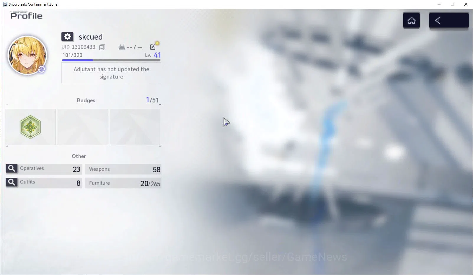 Snowbreak: Containment Zone Accounts SEA|Lv 41|12SSR (CrimsonMoon+Sign,Phatasia,Bluebol image 2