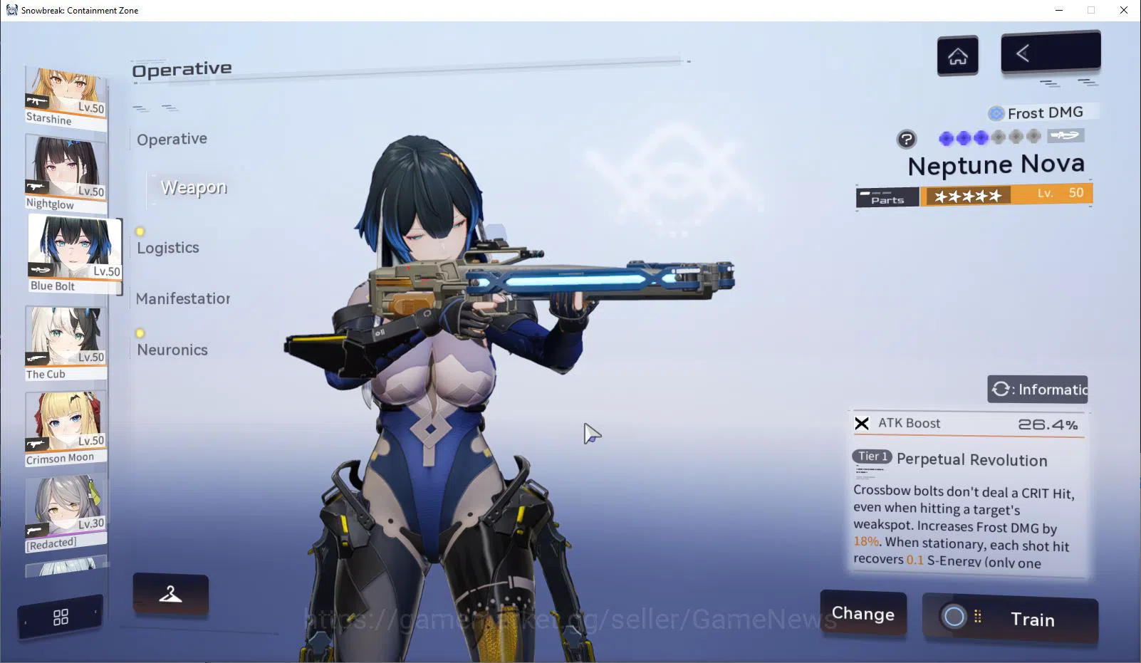 Snowbreak: Containment Zone Accounts SEA|Lv 41|12SSR (CrimsonMoon+Sign,Phatasia,Bluebol image 8
