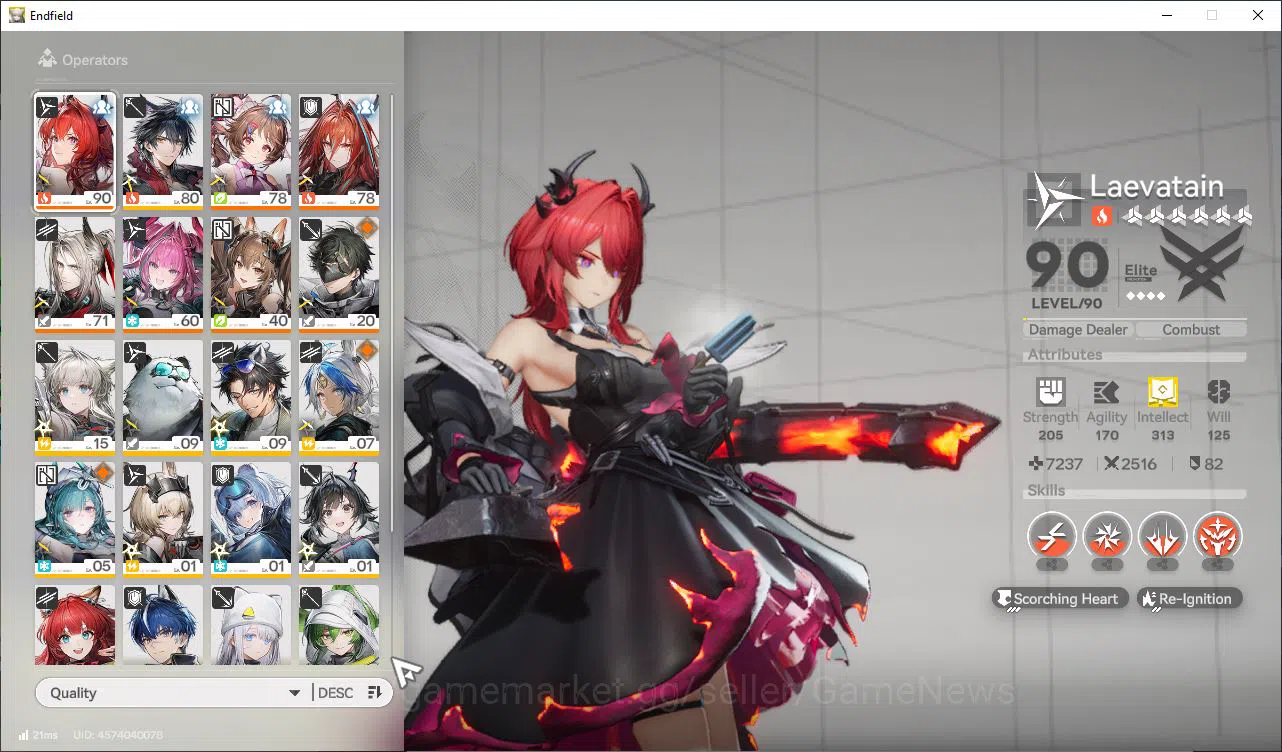 Arknights: Endfield Accounts Asia Lv54|6SSR[(Laevatain,Gilberta)+Sign,Yvonne,ArdeliaP1+Sign,EmberP1+Sign,etc]+9SR 7