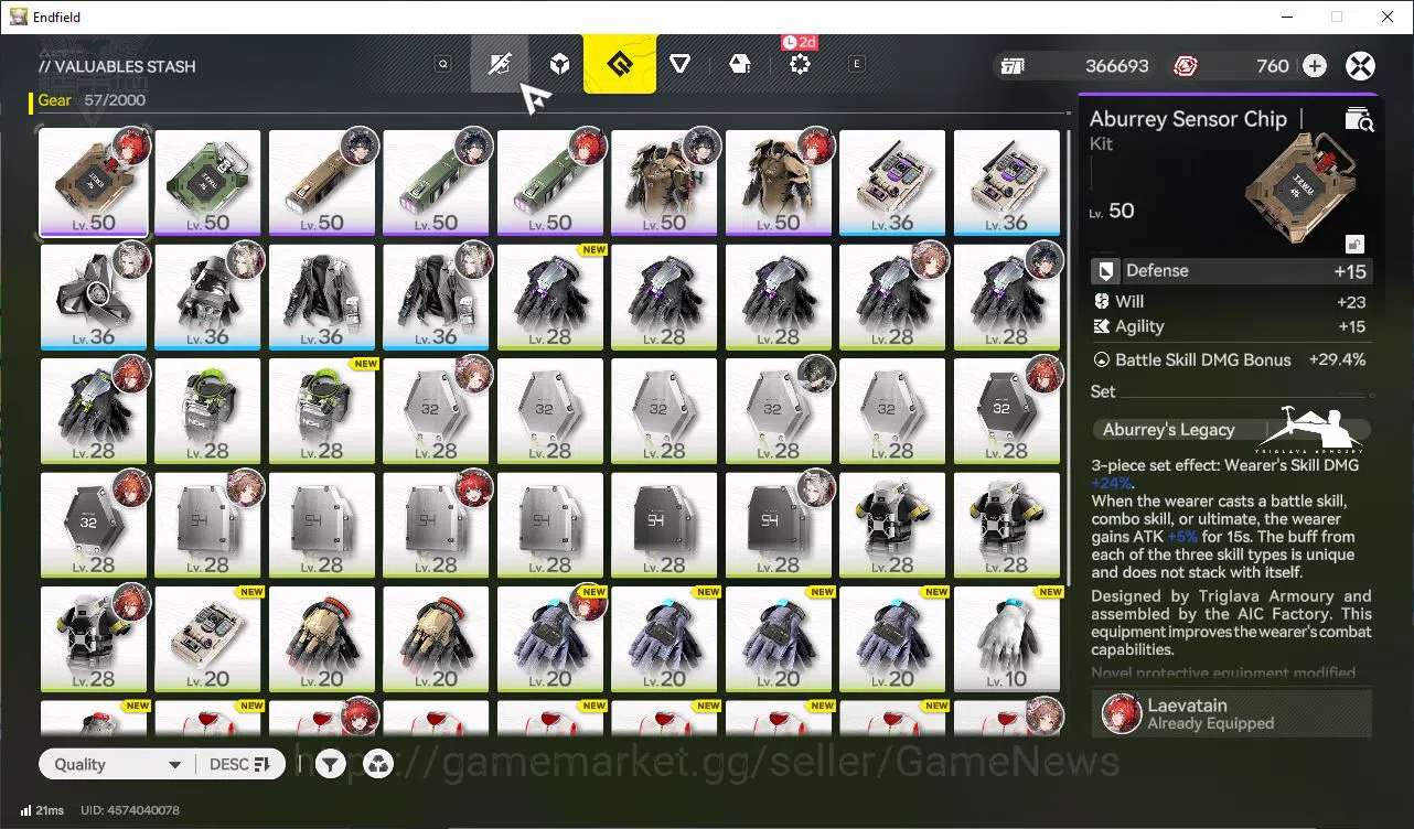 Arknights: Endfield Accounts Asia Lv54|6SSR[(Laevatain,Gilberta)+Sign,Yvonne,ArdeliaP1+Sign,EmberP1+Sign,etc]+9SR 7 3