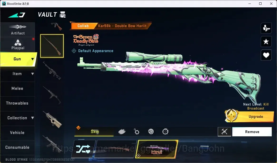 Blood Strike Accounts ASIA | ETERNAL ZERO-ODASHADOW| 4 COLLAB GUN |ULTRA image 7