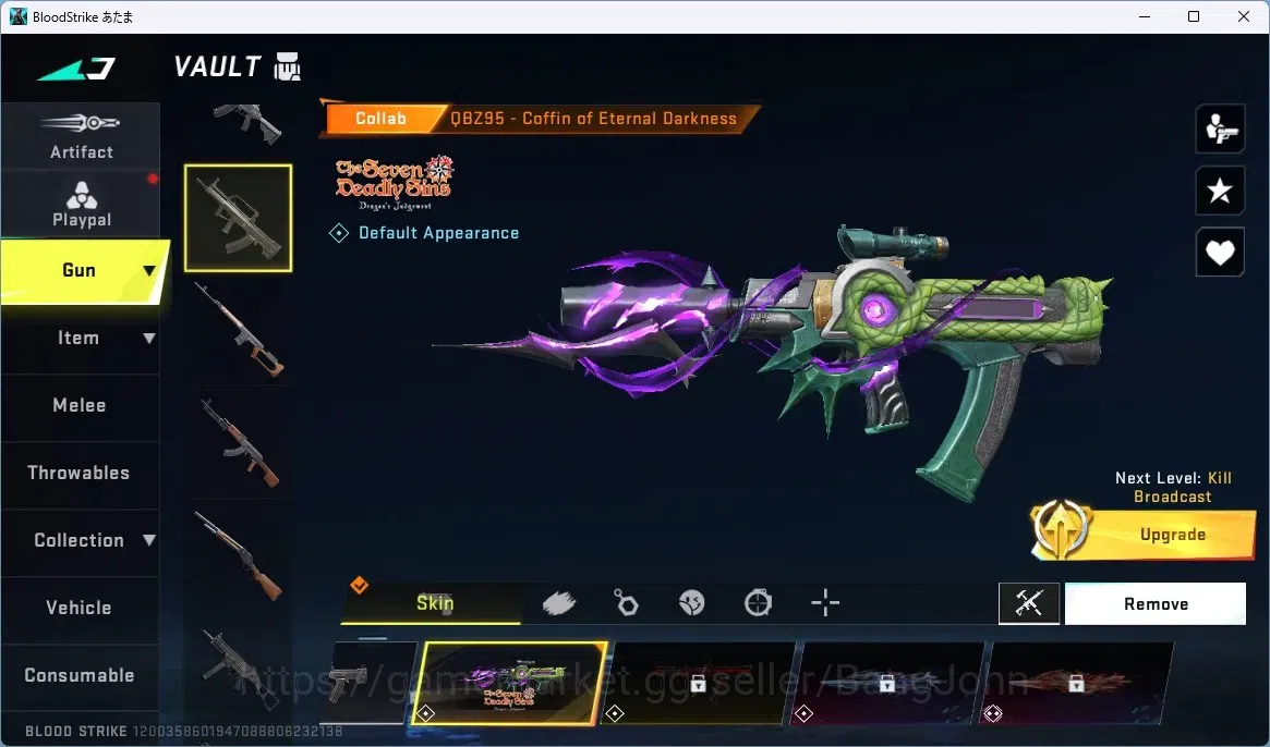 Blood Strike Accounts ASIA | ETERNAL ZERO-ODASHADOW| 4 COLLAB GUN |ULTRA image 9