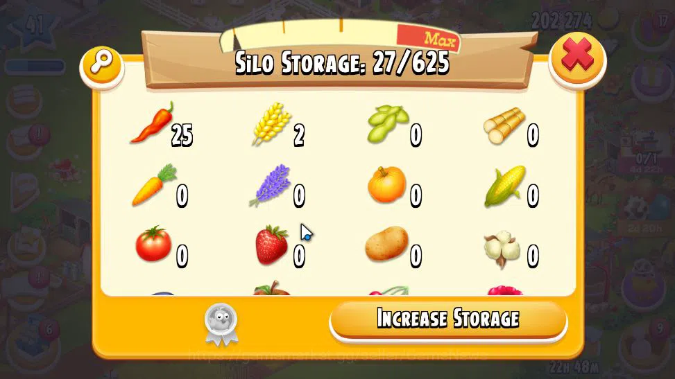 Hay Day Accounts Lvl 41|Barn Storage 0 + Silo Storage 27|202K Coins image 8