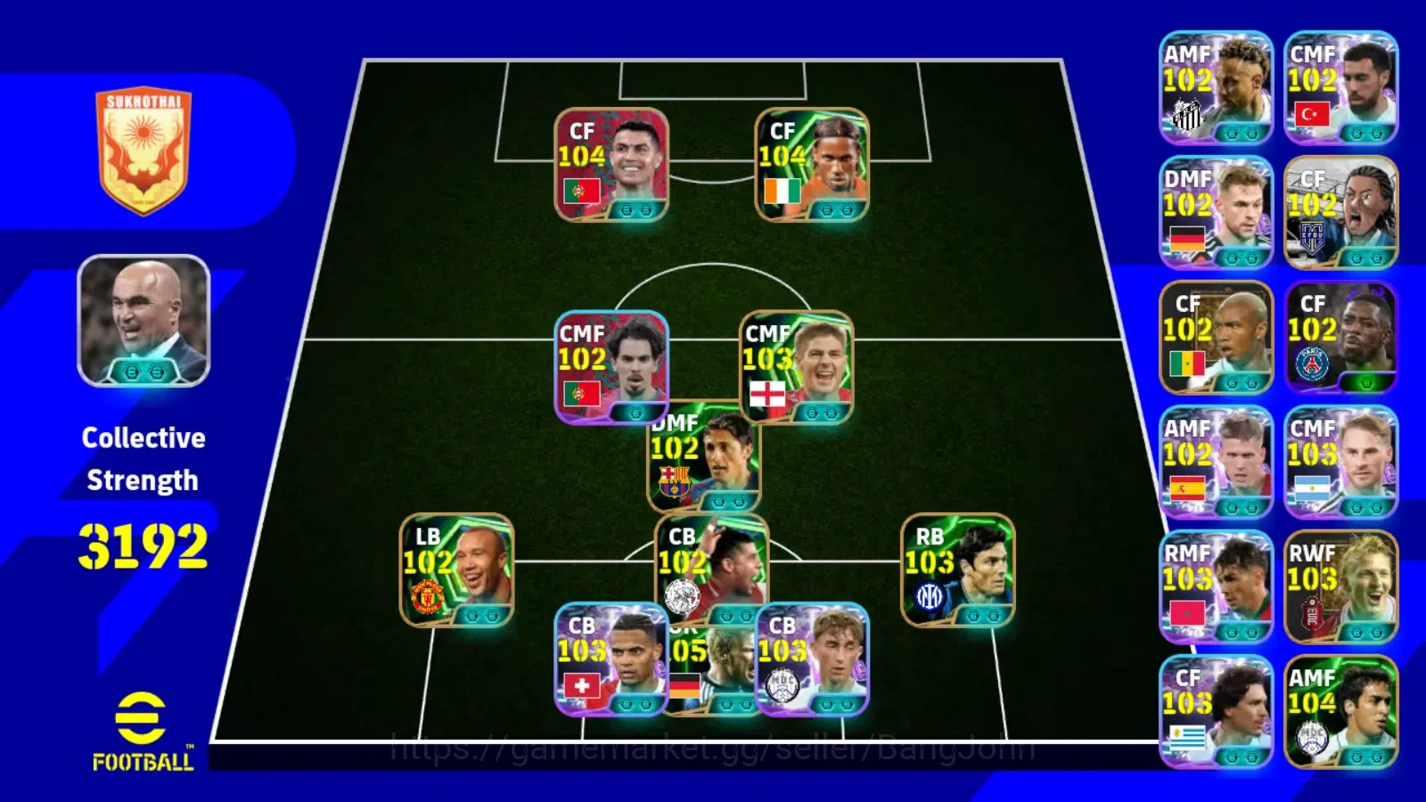 eFootball Accounts Android|PW 3192|Oliver Kahn Epic, Dldler Drogba Ep image 13
