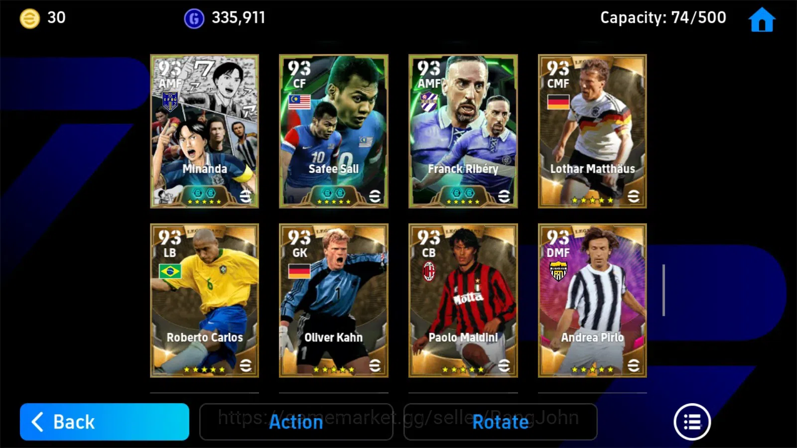 eFootball Accounts Android|PW 3192|Oliver Kahn Epic, Dldler Drogba Ep image 4