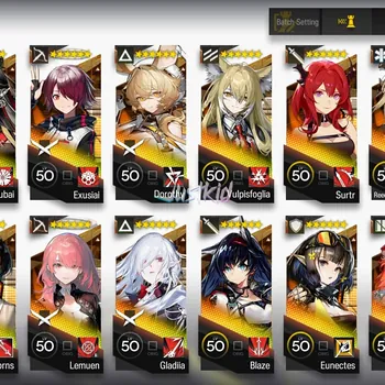 Arknights Accounts Mid-Tier ARKNIGHTS GLOBAL EARLYMID 17*6 , 2 LIMITED LAPPLAND ALTER,SHU