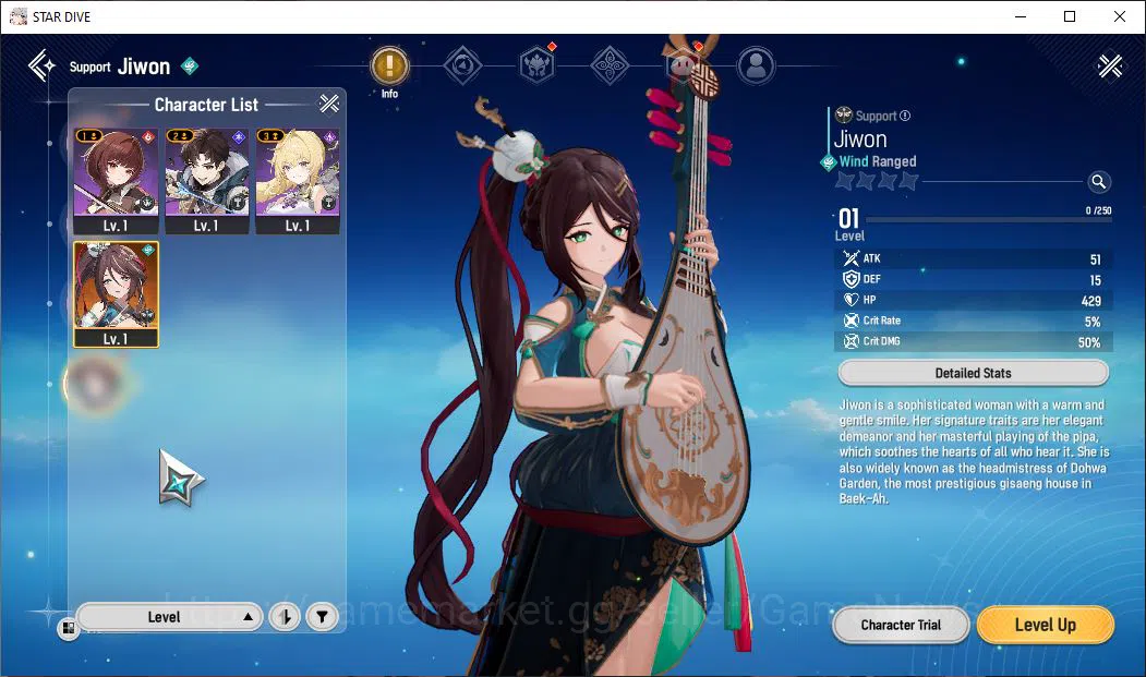 Mongil:Star Dive Accounts Global | Fresh Starter AL 1 | 1 SSR Meta - Jiwon | image 1