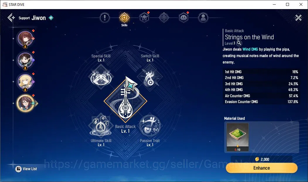 Mongil:Star Dive Accounts Global | Fresh Starter AL 1 | 1 SSR Meta - Jiwon | image 4