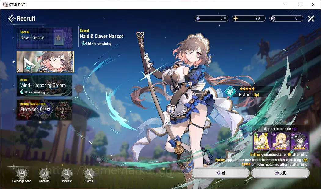 Mongil:Star Dive Accounts Global | Fresh Starter AL 1 | 1 SSR Meta - Jiwon | image 9