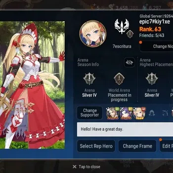 Epic Seven Accounts Mid-Tier Global Unverif | 9 ML(Harsetti,TR Elvira,SN Yulha,Etc.)|SS 6.2K|Stigma 107K|Gold 58M |Log