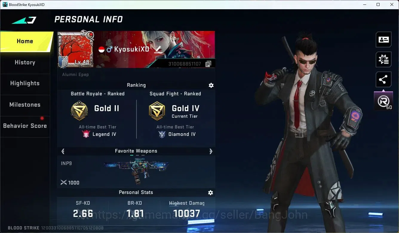 Blood Strike Accounts ASIA | 1 Collab Skins | 5 Ethernal Skins | 1 Limit image 2