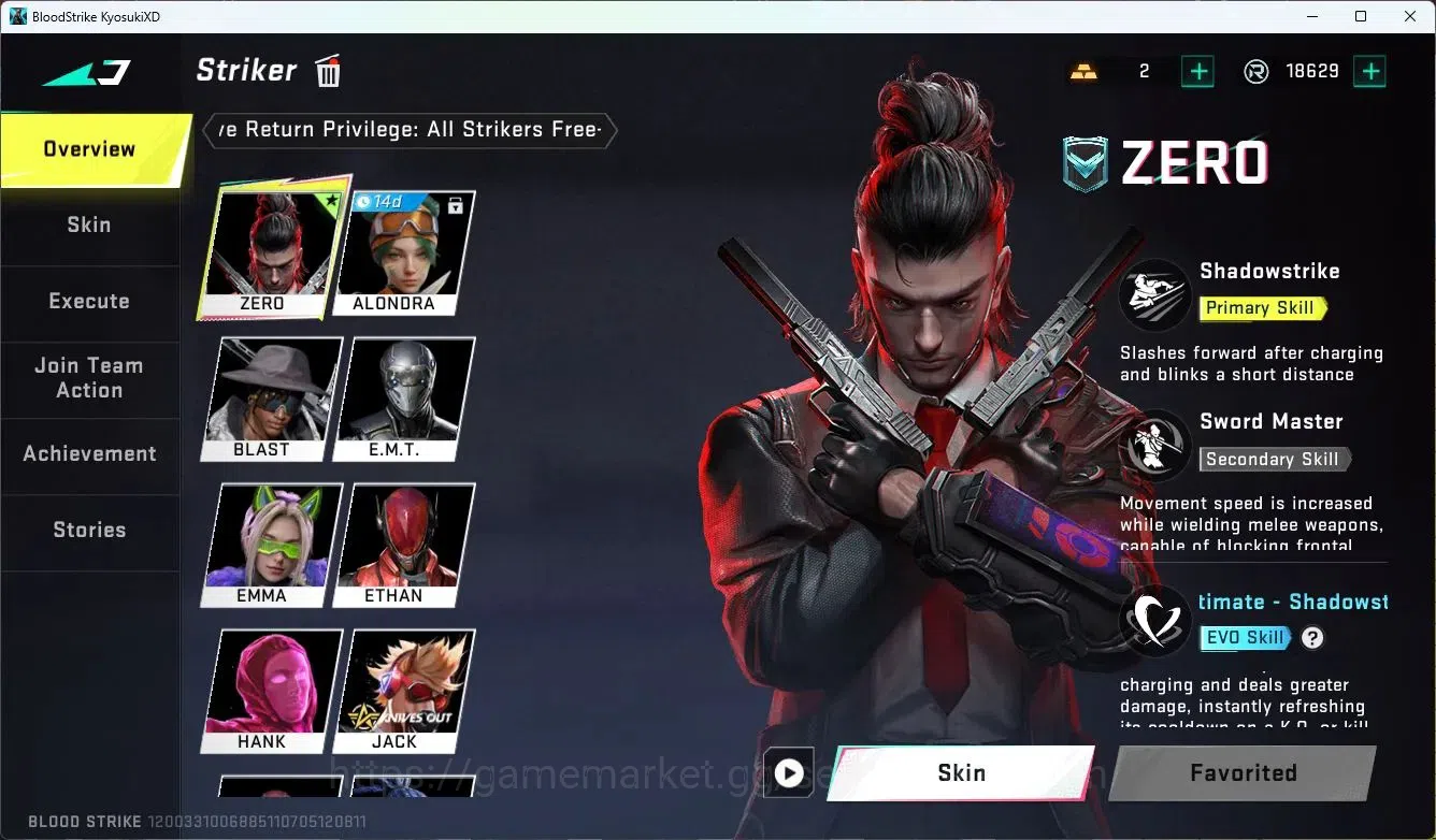 Blood Strike Accounts ASIA | 1 Collab Skins | 5 Ethernal Skins | 1 Limit image 6