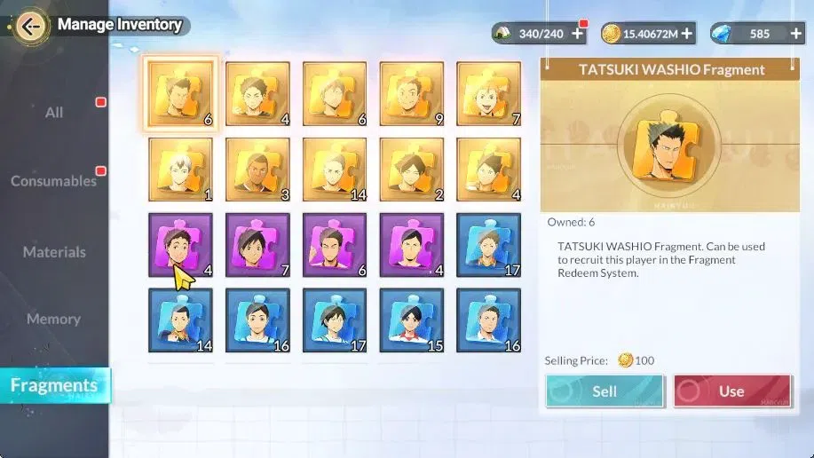 HAIKYU!! FLY HIGH Accounts SEA Lvl 59|5 SP [(Bokuto+Memo,Kuroo,Ushijima,Oikaw image 11