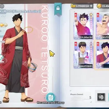 HAIKYU!! FLY HIGH Accounts SEA Lvl 59|5 SP [(Bokuto+Memo,Kuroo,Ushijima,Oikaw image 1
