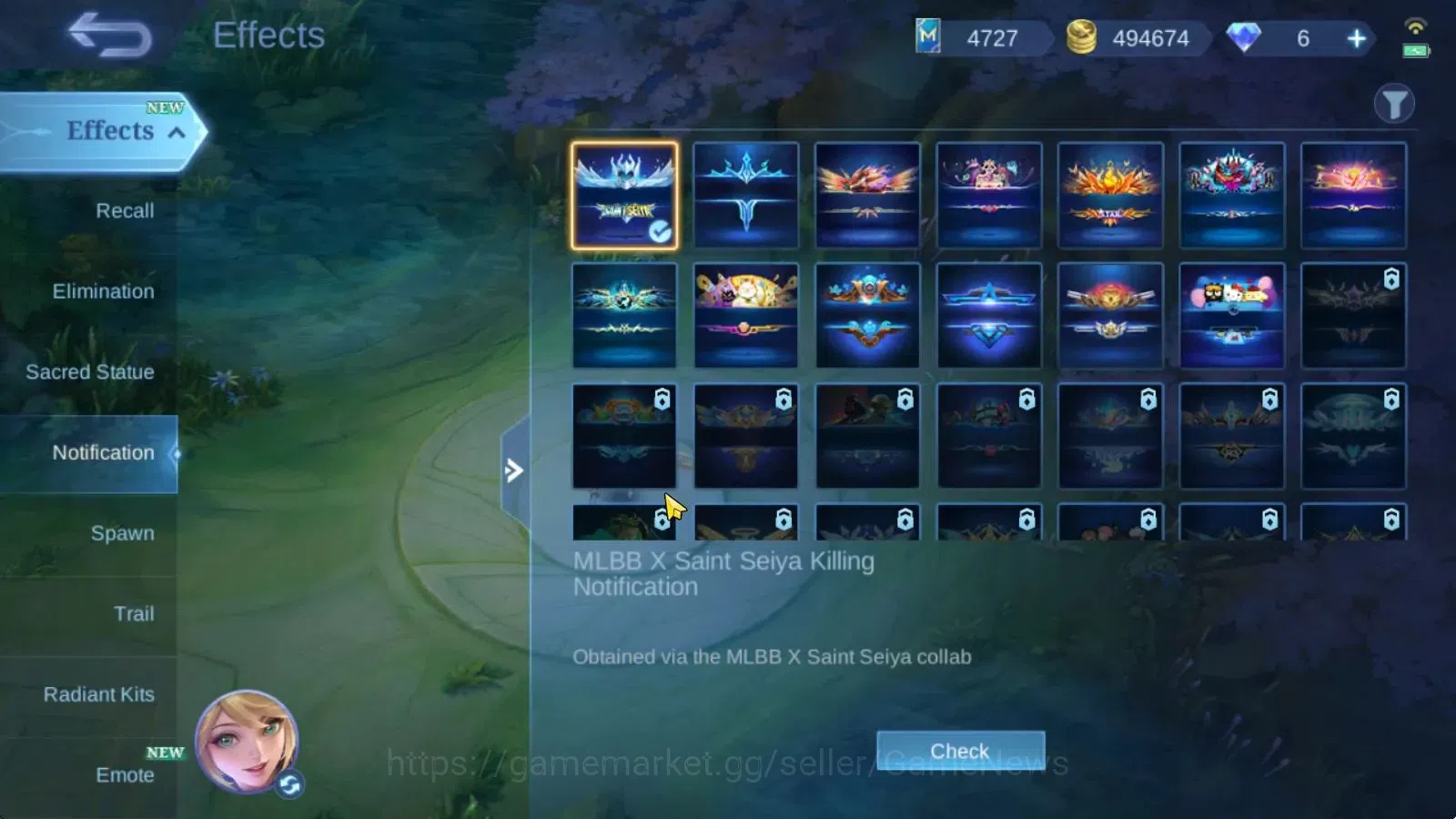 Mobile Legends: Bang Bang Accounts Hero 132|Skin 289|High Glory 88|Prime Granger,Sanr image 19
