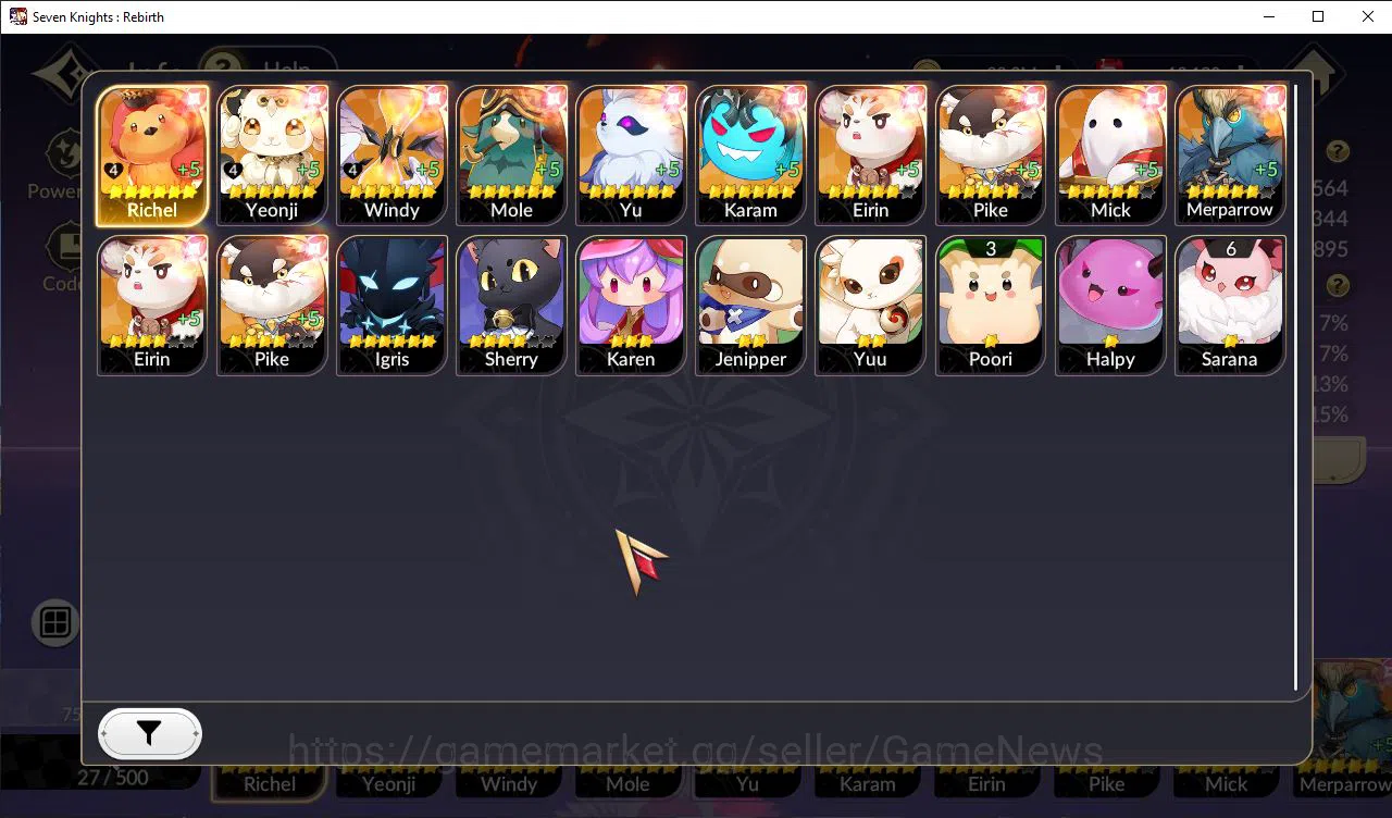 Seven Knights Re:Birth Accounts GLOBAL-SEA|4 Ex-7k [JuriTC2,FaiTC1,Melia,Rosie] +2 image 3