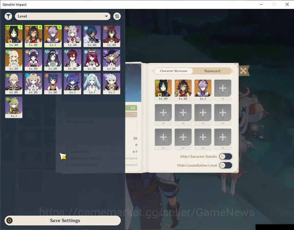 Genshin Impact Accounts ASIA |Starter |AR 22 |1 Limited +2(*5 Standard) |D image 1