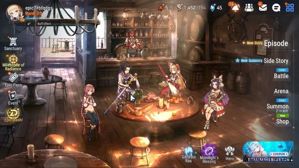 Epic Seven Accounts GLOBAL UnVerif|New Era|3 ML (Rhianna and Luciella, image 1