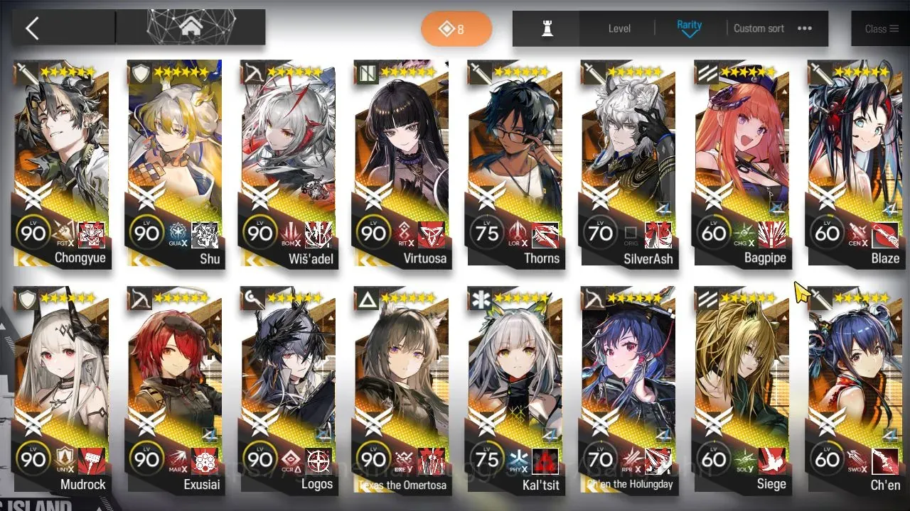 Arknights Accounts High-End GLOBAL|Lv114|305 Total OP+133 Outfit|16 Limited (Wisadel,Kirin 1