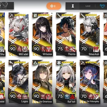 Arknights Accounts High-End GLOBAL|Lv114|305 Total OP+133 Outfit|16 Limited (Wisadel,Kirin