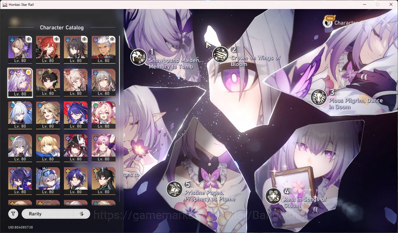 Honkai Star Rail Accounts ASIA TL70|15 Lim|Castorice E6+Sign|Acheron E2+Sign image 2
