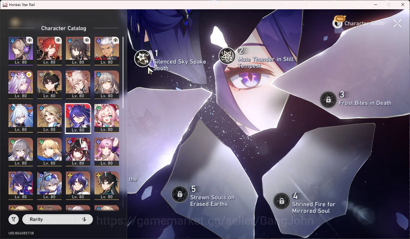 Honkai Star Rail Accounts ASIA TL70|15 Lim|Castorice E6+Sign|Acheron E2+Sign image 5