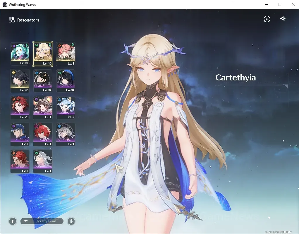 Wuthering Waves Accounts Starter SEA|UL 15|3 Limited|Carthetyia + Signature, Changli & Rebecca|1k Astride|DB Level 6|Female 1