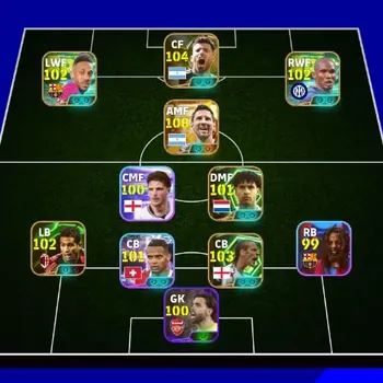 eFootball Accounts Legends & Iconic Players Android|PW 3142|Lionel Messi BigT,Samuel Eto'o Epic,Sergio Aguero Epic,Rio