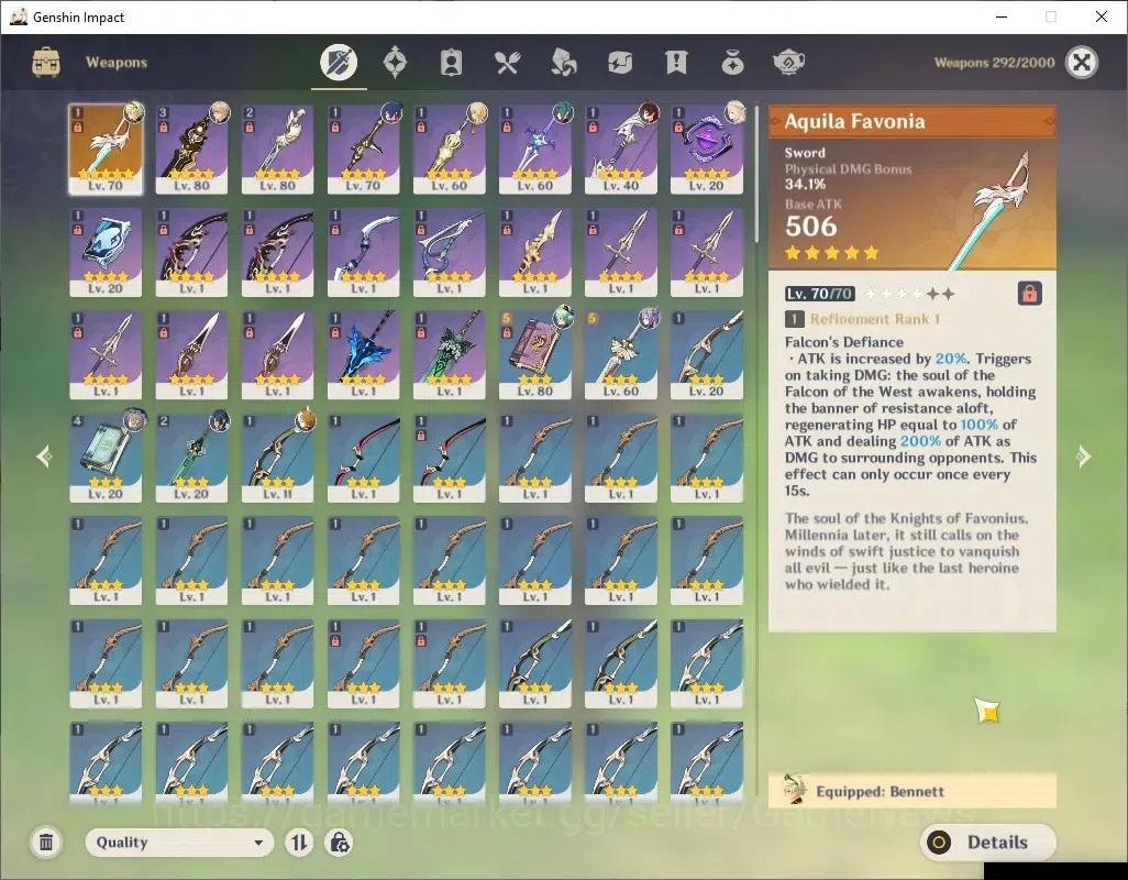 Genshin Impact Accounts ASIA|AR 58|2 Limited + 2 (*5Standard) + 1 (*5Wep)| image 5