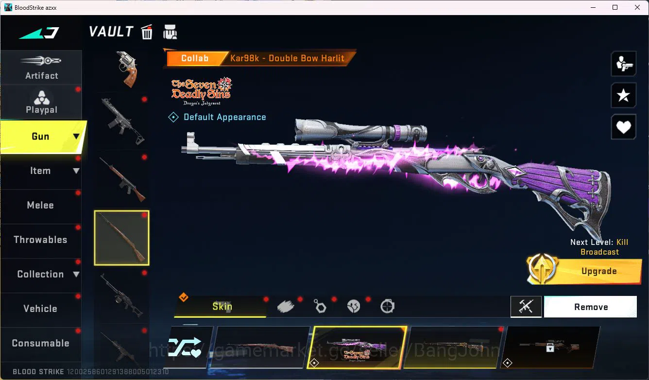 Blood Strike Accounts ASIA|COLLAB=KAR98K,QBZ95|LIMITED=RPK|ULTRA=GLOCK,O image 14