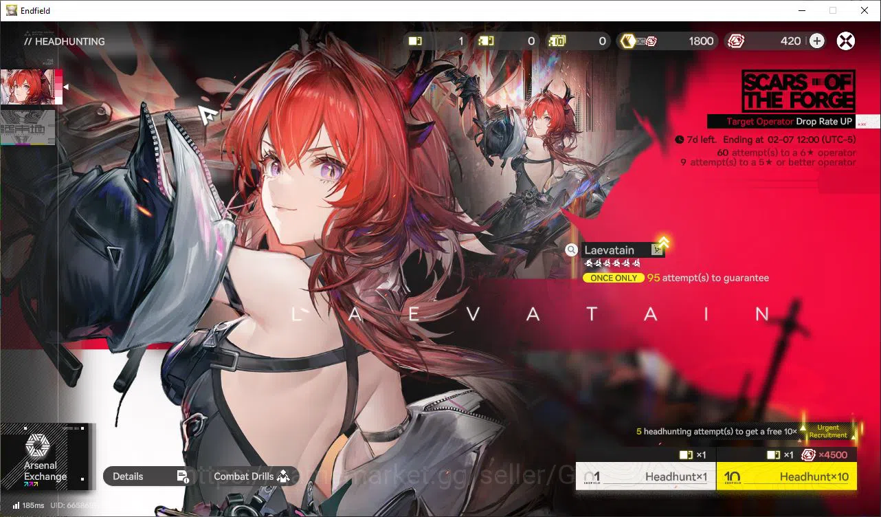 Arknights: Endfield Accounts NA/EU Lv12|Day2 Login|2 SSR(Gilberta&Ember)+6SR Operators|2 6* WP|AIC Available|Male 20