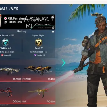 Blood Strike Accounts Collab Skin ASIA|2 Eternal Gun:D.Eagle-Scorpius&M700-Tidesong|8 Collab Gun[Bleach|7DS|TR]|5 Limited